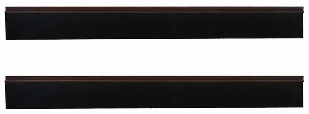 vidaXL Αυτοκόλλητες σφραγίδες πόρτας 2 pcs Καφέ 100 cm