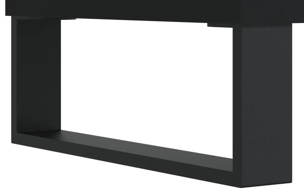 Έπιπλο Τηλεόρασης Μαύρο 69,5x30x50 εκ. από Επεξεργασμένο Ξύλο - Μαύρο