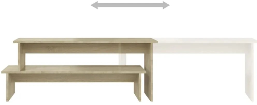 vidaXL Έπιπλο Τηλεόρασης Sonoma Δρυς 180 x 30 x 43 εκ. από Επεξ. Ξύλο