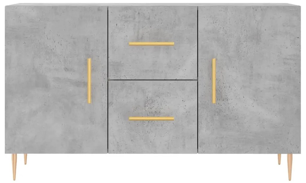 vidaXL Ντουλάπι Γκρι Σκυροδέματος 100 x 36 x 60 εκ. Επεξεργασμένο Ξύλο