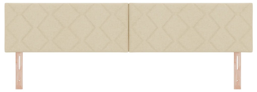 vidaXL Υφασμάτινο Κεφαλάρι Geometric με κεφαλάρι Κρεμ 200 cm ύφασμα