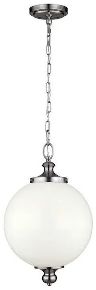 Κρεμαστό Φωτιστικό Οροφής 1xE27 Νίκελ  Φ30cm  Parkman FE-PARKMAN-PL-PN Elstead Lighting-FE-PARKMAN-PL-PN-Νίκελ Ματ FE-PARKMAN-PL-PN