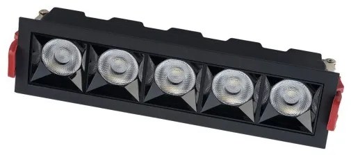 Χωνευτό Φωτιστικό Ψευδοροφής Σποτ Downlight LED 20W Μαύρο 4000Κ Midi Led 10065 Nowodvorski-10065-Μαύρο 10065