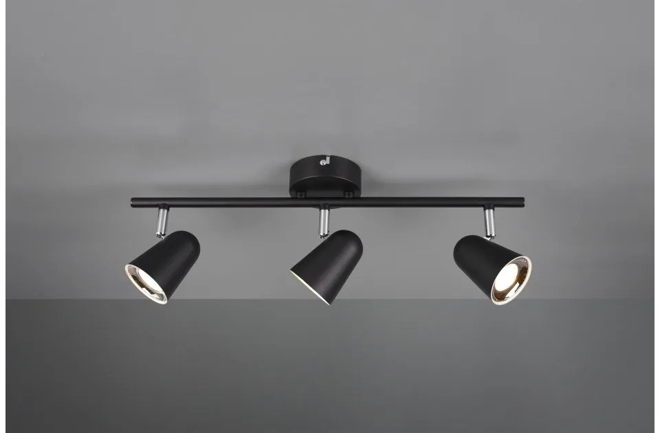 Σποτ Φωτιστικό Οροφής 3xLED 3,5W Κινητό Toulouse Trio Lighting-R82123132-Μαύρο R82123132