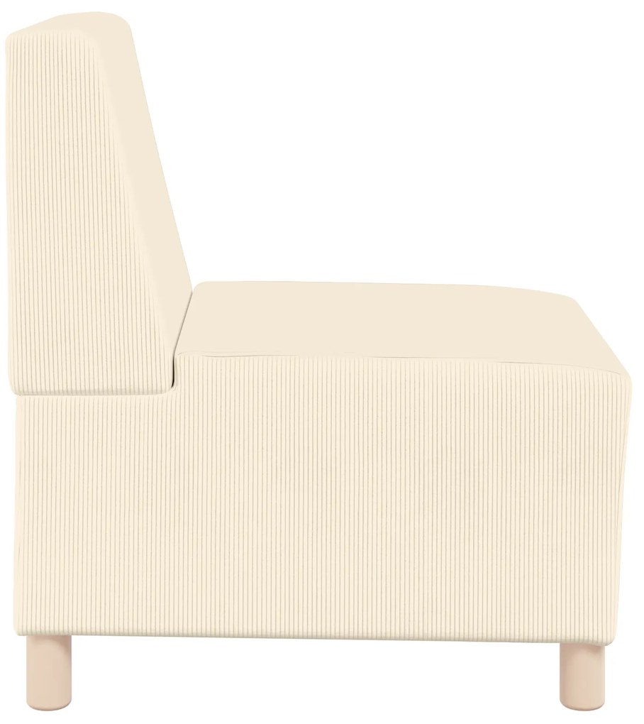 vidaXL Καθίσμα Σαλονιού Κρεμ 55 x 74 x 82 εκ. Βελούδο