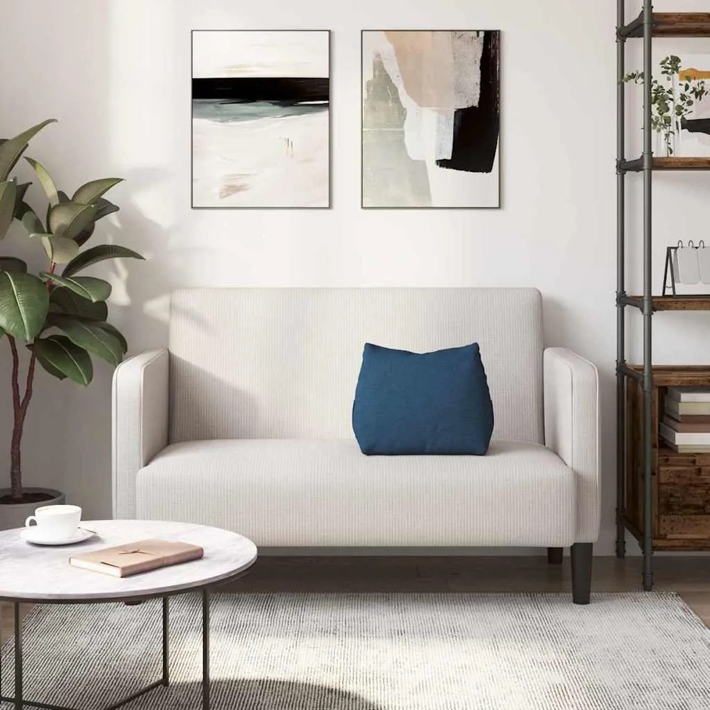 vidaXL Μαξιλάρι Πλάτης Μπλε 45 x 20 x 35 εκ. ύφασμα