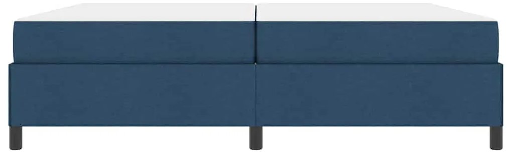 vidaXL Κρεβάτι με ελατήρια Μπλε και Μαύρο 200 x 200 cm
