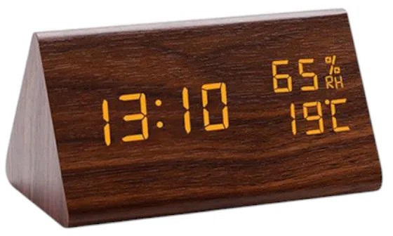 Ψηφιακό ρολόι - Ξυπνητήρι - ET011 - 909443 - Brown-909443_br