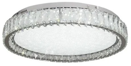 Πλαφονιέρα Φωτιστικό Οροφής LED 30W Χρώμιο με κρύσταλλα 42013-Γ Inlight-42013-Γ-Χρώμιο 42013-Γ