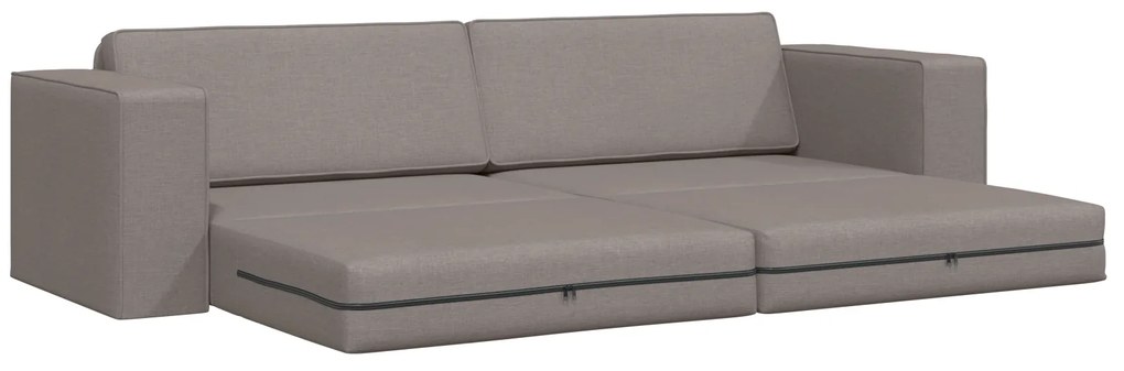 vidaXL Καναπές Δαπέδου 2 σε 1 Ταούπ 245x150x60.5 εκ. Ύφασμα