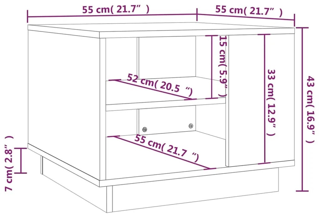 ΤΡΑΠΕΖΑΚΙ ΣΑΛΟΝΙΟΥ ΚΑΦΕ ΔΡΥΣ 55 X 55 X 43 ΕΚ. ΜΟΡΙΟΣΑΝΙΔΑ 813088