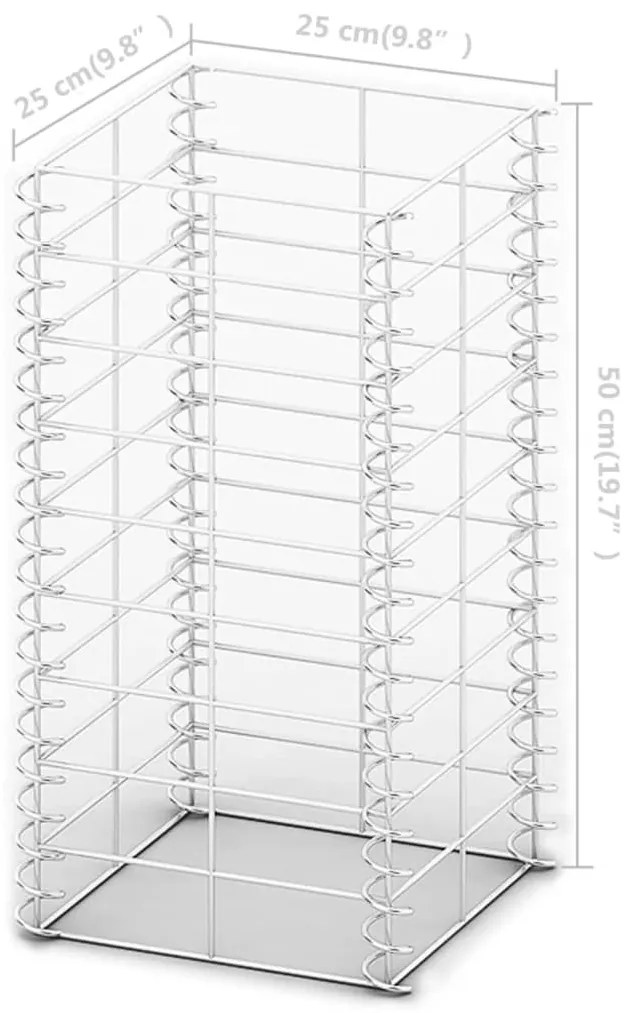 vidaXL Συρματοκιβώτια Σετ 3 τεμ. 25 x 25 x 50 εκ. Γαλβανισμένο Σύρμα