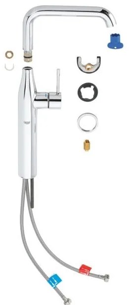 Μπαταρία νιπτήρος επιτραπέζια Grohe Essence New Cosmopolitan-Anthraki Mat