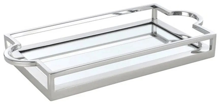 Διακοσμητικός Δίσκος Savant 427021 45x23x6cm Silver Eglo Steel