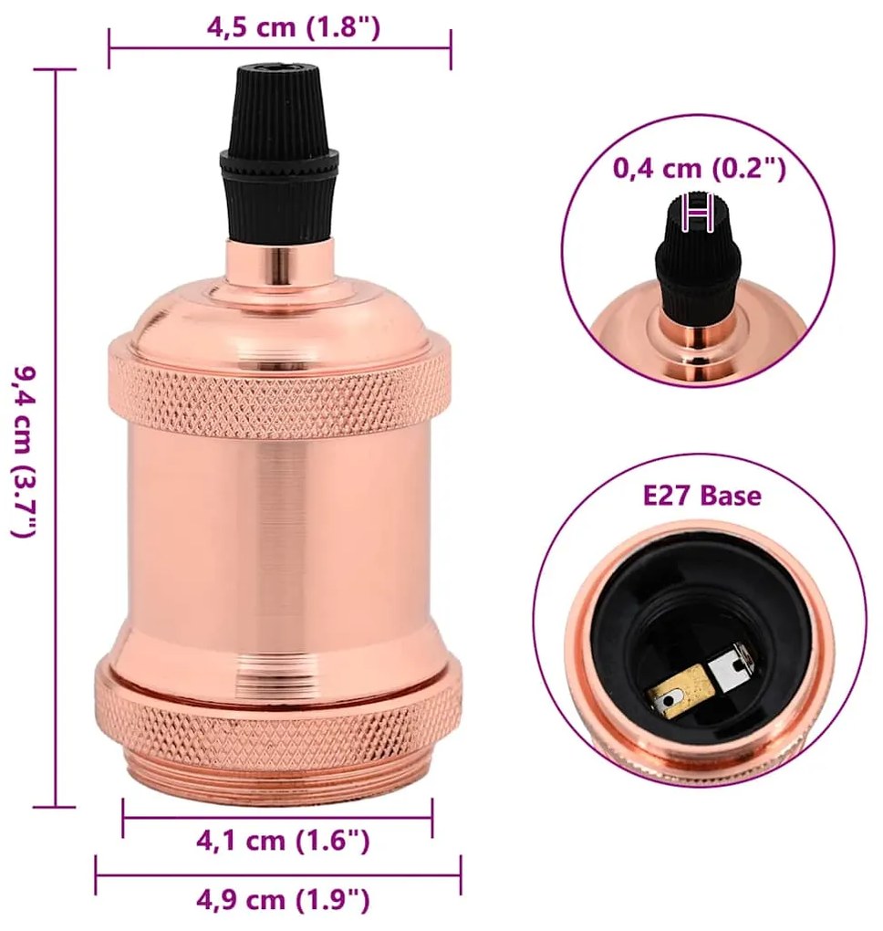 ΛΑΜΠΤΗΡΕΣ 2 ΤΕΜΑΧΙΑ ROSE GOLD E27 4106526