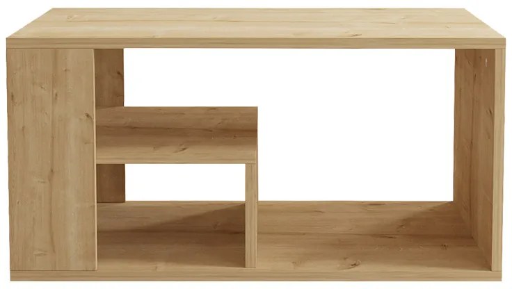 Τραπέζι σαλονιού Sobu pakoworld σε oak απόχρωση 80x50x40εκ (1 τεμάχια)