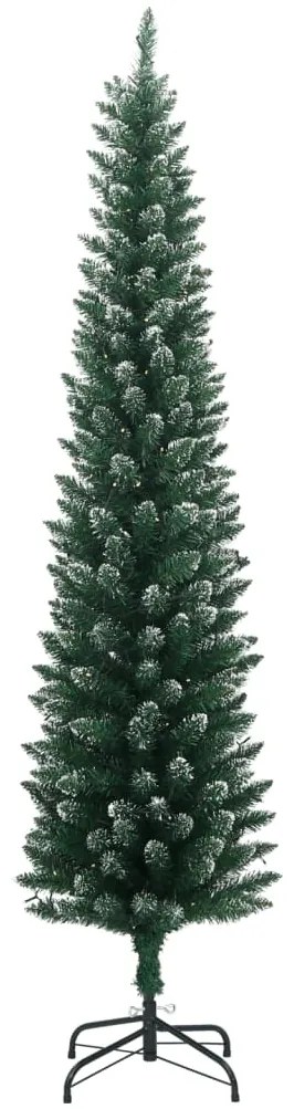vidaXL Χριστουγεννιάτικο Δέντρο Slim Αρθρωτό με 300 LED 210 εκ.