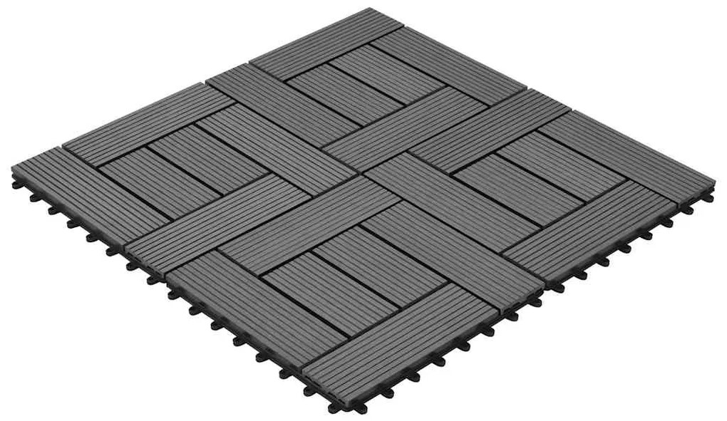 vidaXL Πλακάκια Deck 22 τεμ. Γκρι 30 x 30 εκ. 2 μ² από WPC