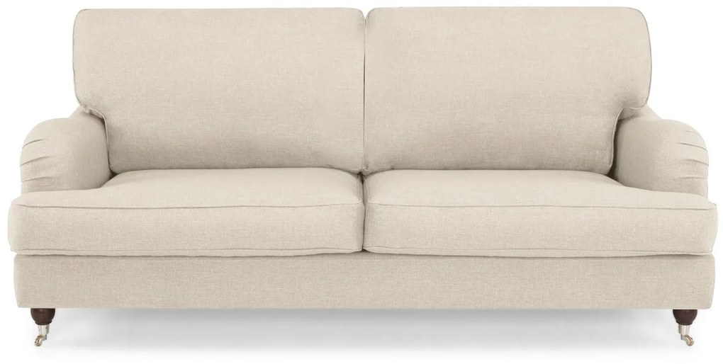 Καναπές Bloomington A106, Μπεζ, 195x95x85cm, Ταπισερί, Πόδια: Ξύλινα, Μεταλλικά