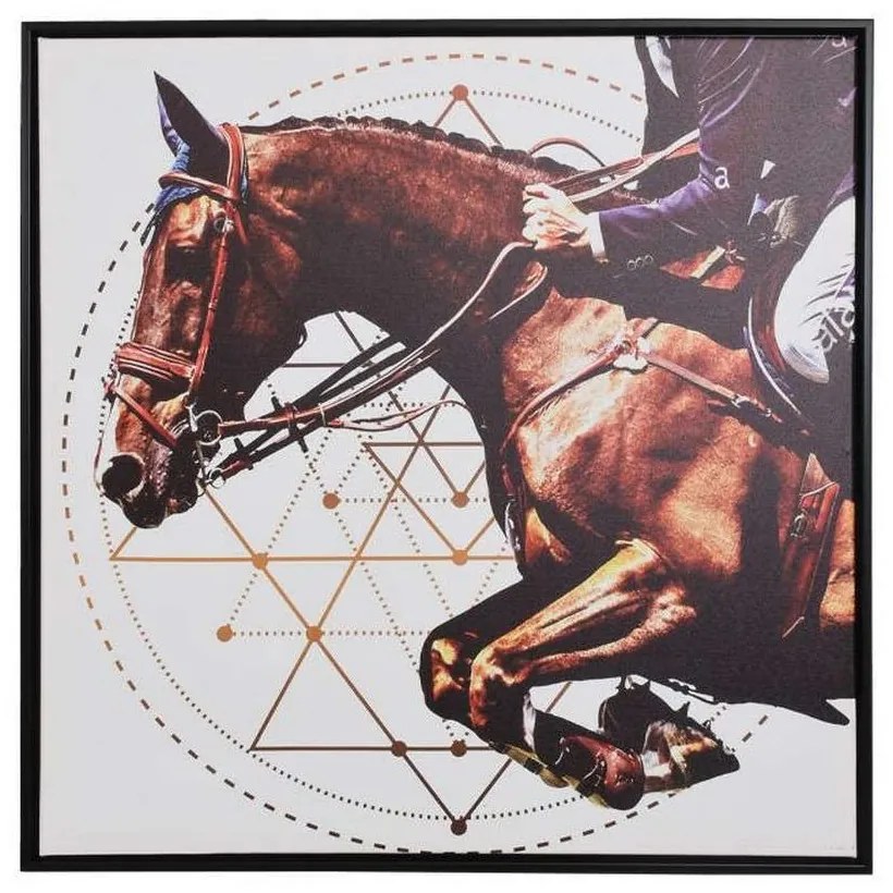 Κάδρο 373-122-732 60x60cm Multi Τετράγωνοι Plastic,Canvas