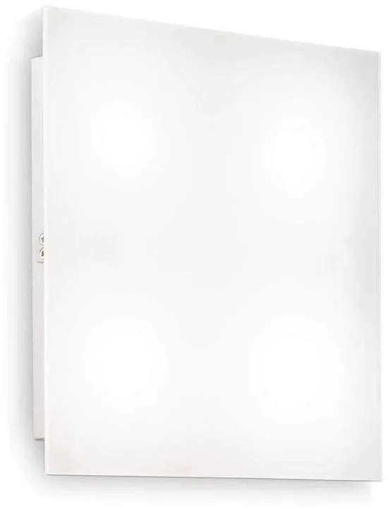 Πλαφονιέρα Flat 134901 40x5x40cm 4xGX53 15W 3000K White Ideal Lux