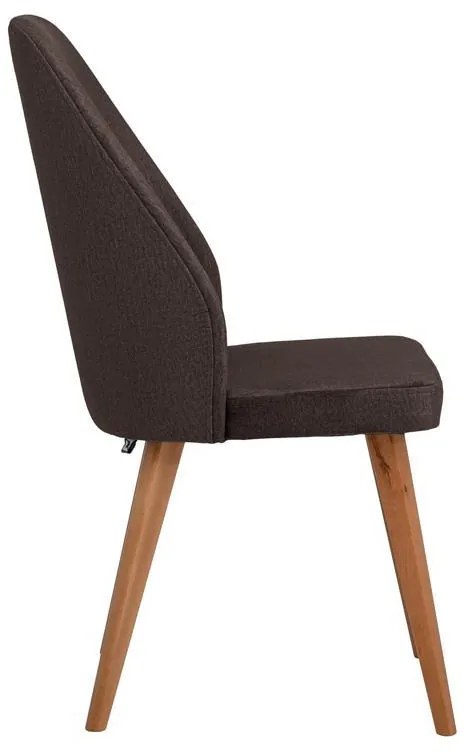 Καρέκλα τραπεζαρίας New Melanie Fylliana Ύφασμα Καφέ 46x48x93εκ. 2αδα 46x48x93 εκ.