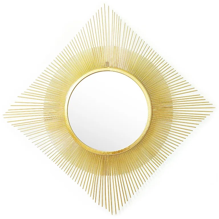 Καθρέπτης Sunshine pakoworld χρυσό 70x3x70εκ 233-000006