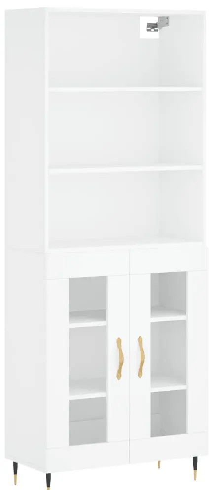 vidaXL Ντουλάπι Λευκό 69,5x34x180 εκ. από Επεξεργασμένο Ξύλο
