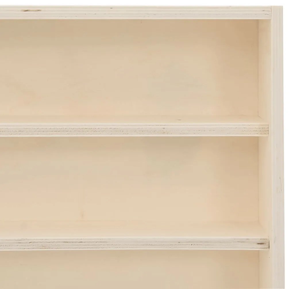 Ξύλινη συλλεκτική βιτρίνα με 6 ράφια 40x8,5x55 εκ. - Καφέ