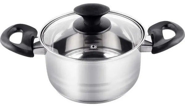 Lamart Κατσαρόλα Leger Φ16x9.5cm 1.8lt Stainless Steel Ασημί LTB1695