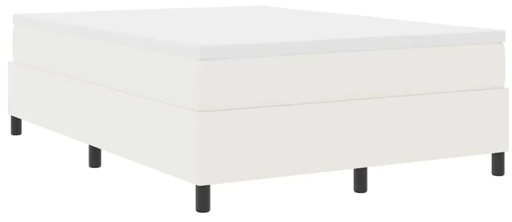 vidaXL Κρεβάτι με ελατήρια Κρεμ 140 x 200 cm Βελούδο