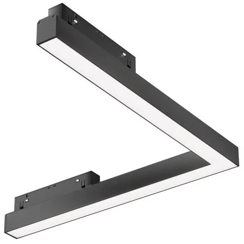 Γωνιακό Φωτιστικό Μαγνητικής Ράγας Exility LED 24W Μαύρο 30cm 4000Κ Basis TR042-2-24W4K-1 Maytoni TR042-2-24W4K-1