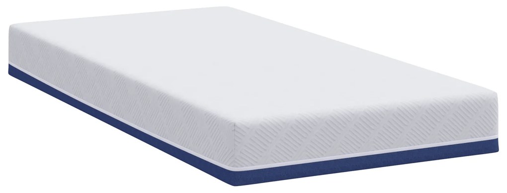 vidaXL Στρώμα Λευκό, Μπλε 90 x 200 cm Pěna