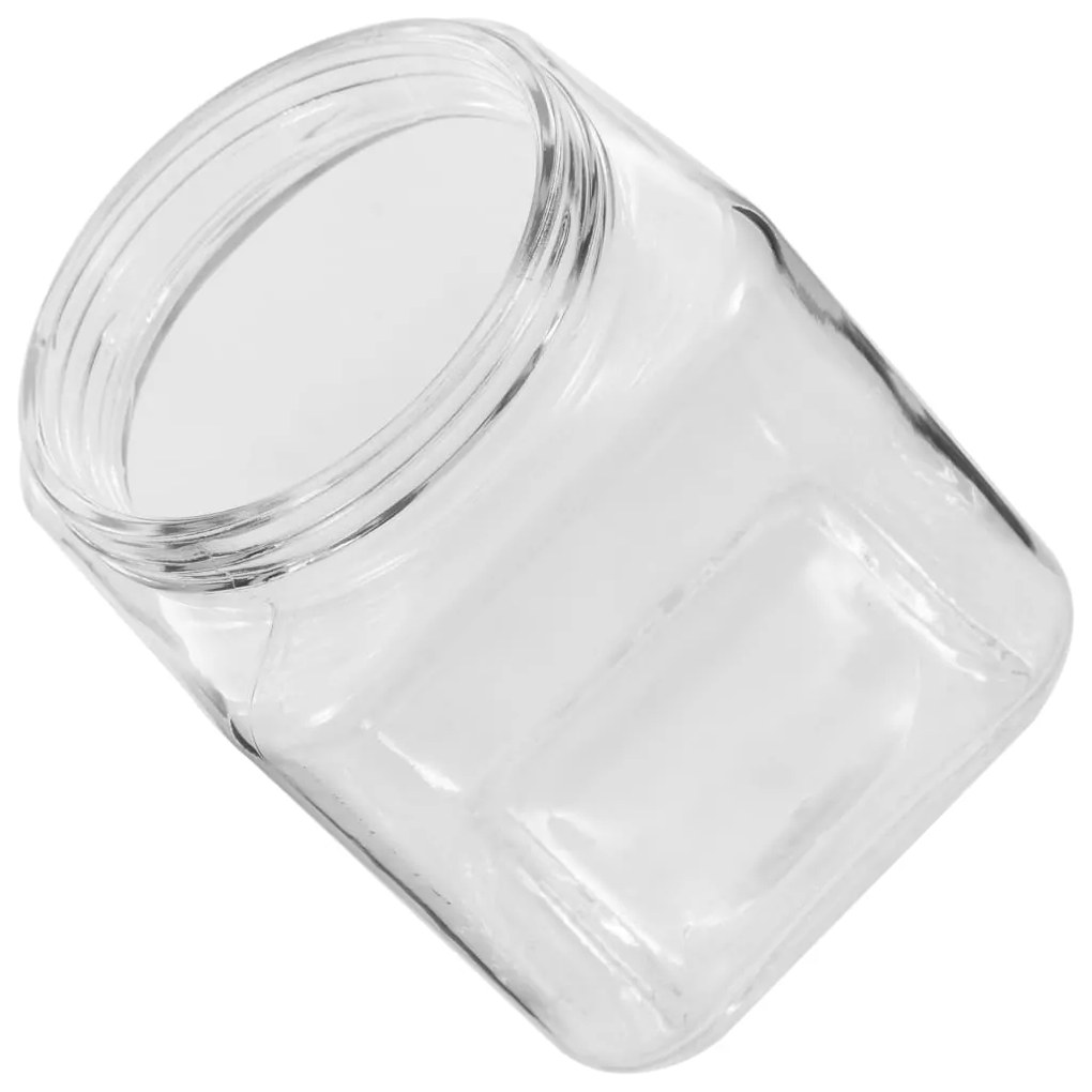 vidaXL Βάζα Αποθήκευσης 6 τεμ. 1200 ml με Ασημί Καπάκι