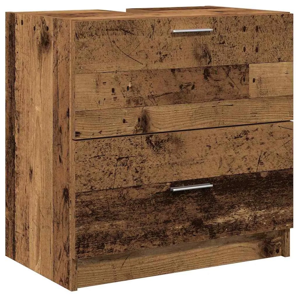vidaXL Ντουλάπι Νεροχύτη Παλιό Ξύλο 59 x 37 x 59 cm Επεξεργασμένο ξύλο