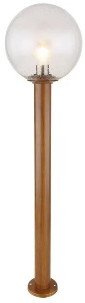 Επιδαπέδιο Φωτιστικό Κολώνα 1xΕ27 Καφέ 100cm IP44 Ossy 31863W Globo Lighting-31863W-Καφέ 31863W