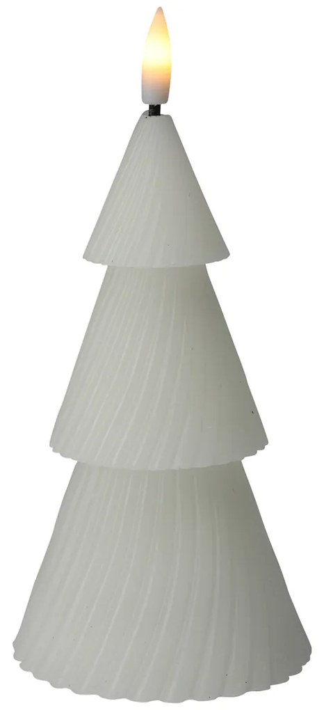 Χριστουγεννιάτικο Διακοσμητικό Κερί Led K-M White AX5438100