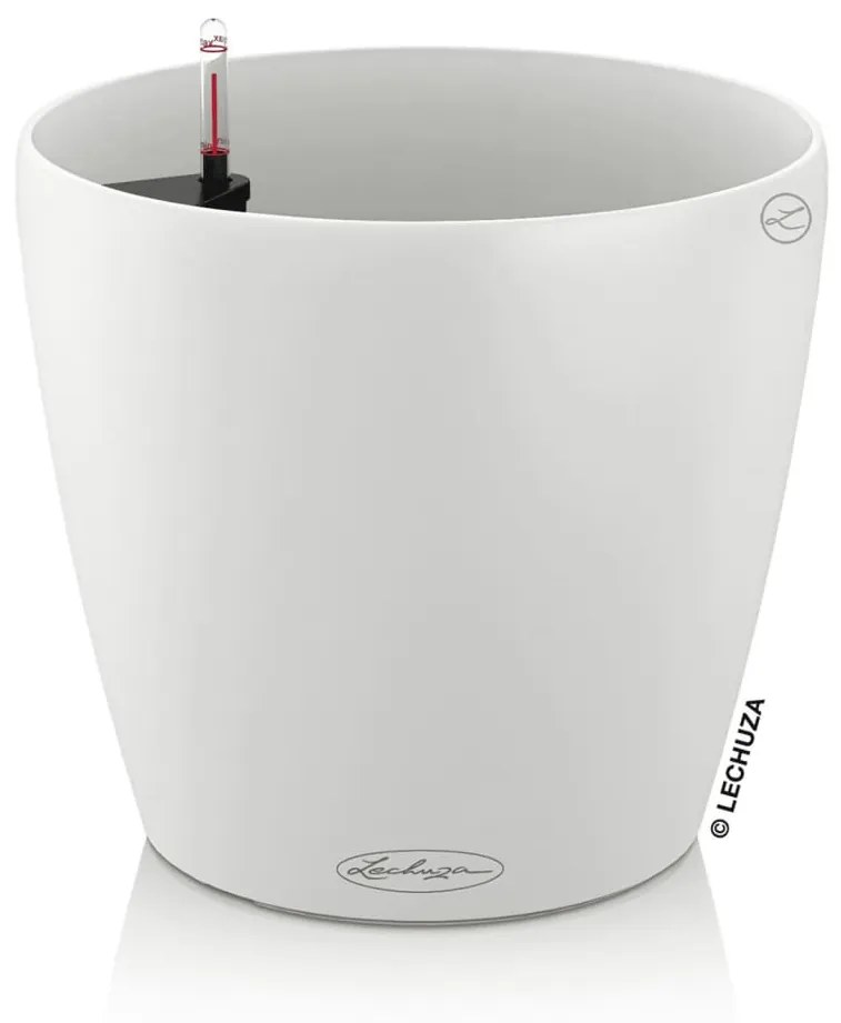 LECHUZA Γλάστρα CLASSICO Color 21 ALL-IN-ONE Λευκή