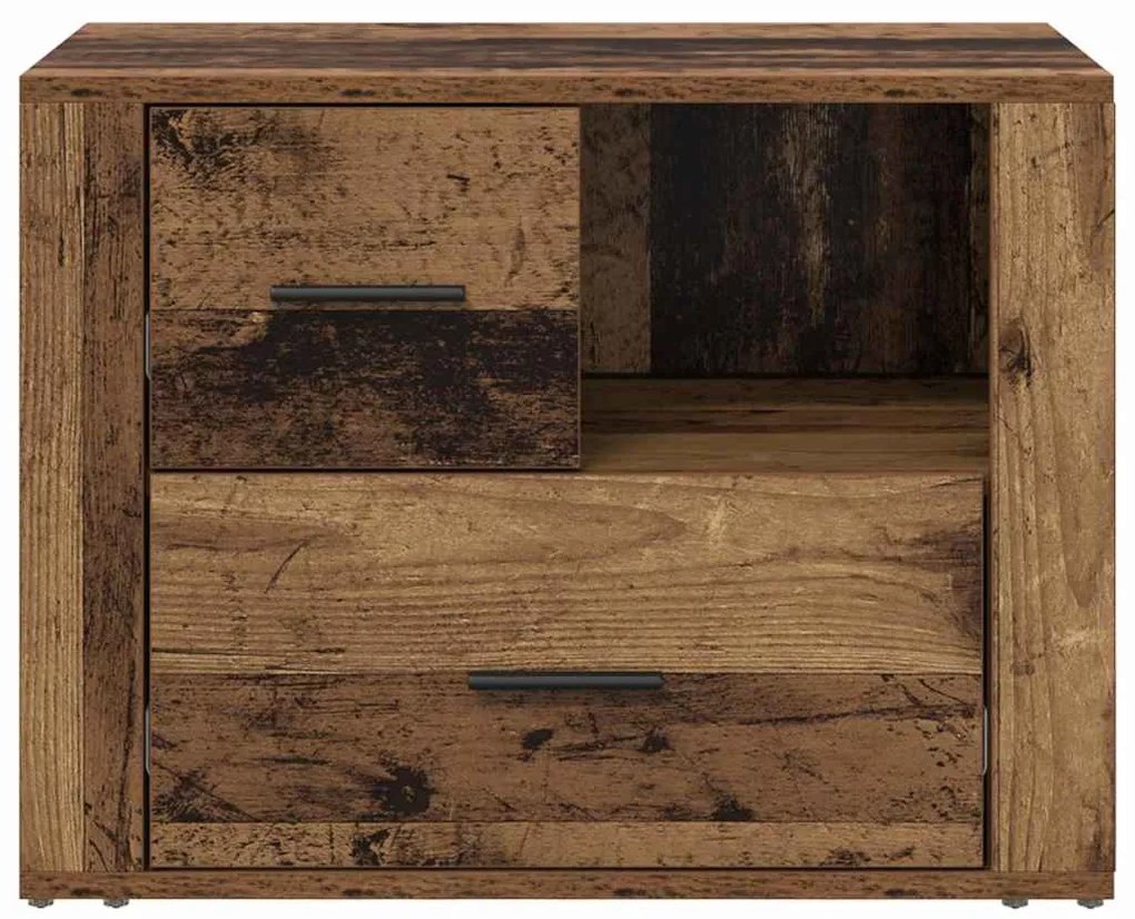 vidaXL Κομοδίνο Παλιό ξύλο 35 x 60 x 50 εκ. Επεξεργασμένο ξύλο