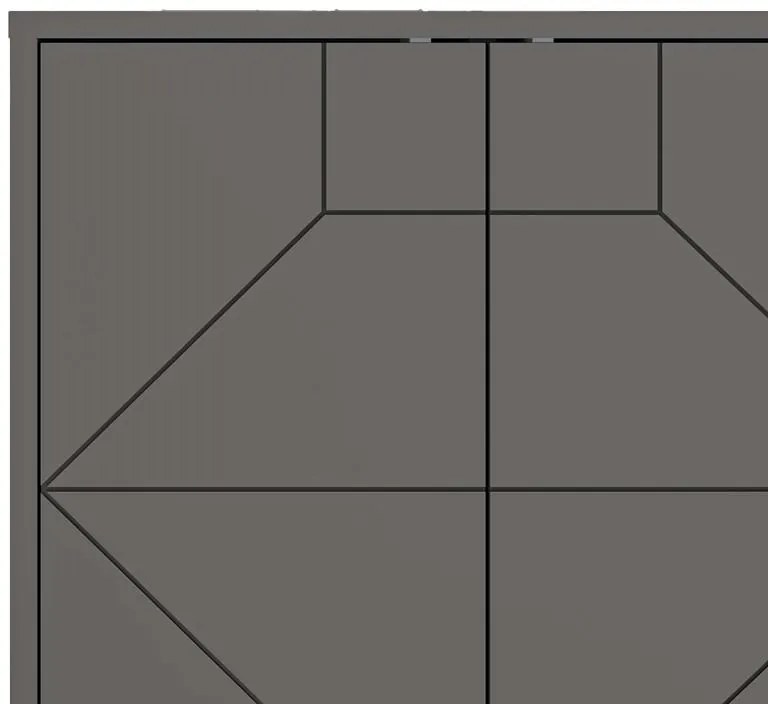 Μπουφές Dune σε ανθρακί απόχρωση 181x35x77.4εκ 181x35x77.4 εκ.