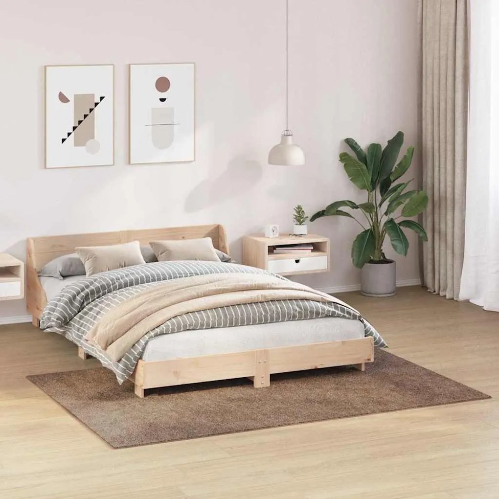 vidaXL Χαλί Καφέ 140 x 200 cm Πολυπροπυλένιο