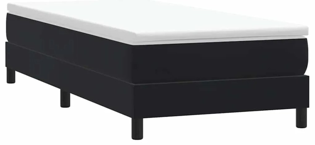 vidaXL Box Spring Κρεβάτι χωρίς στρώμα Μαύρο 90x210 cm Βελούδινο