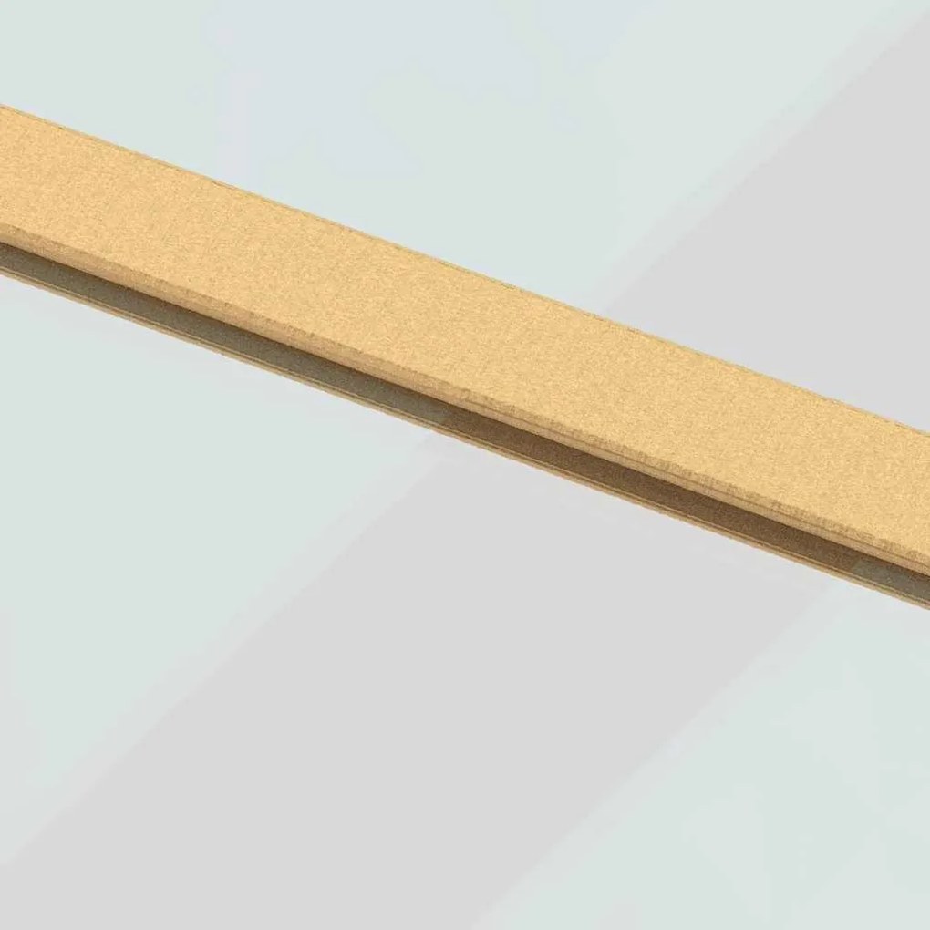 vidaXL Συρόμενη Πόρτα Χρυσή 76 x 205 εκ. από Γυαλί ESG και Αλουμίνιο
