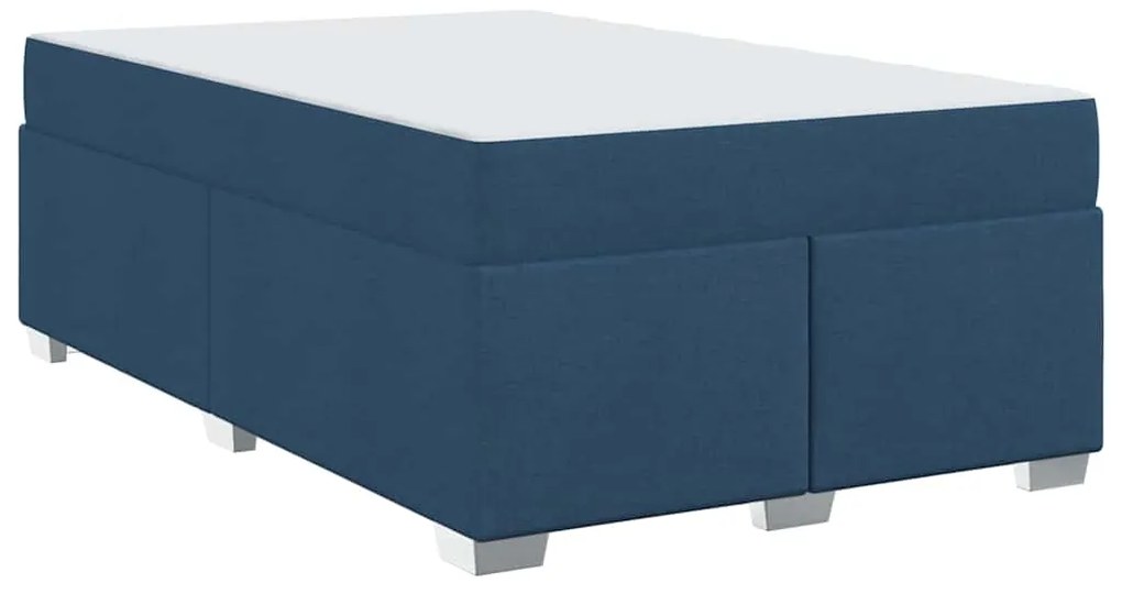 vidaXL Σκελετός Κρεβατιού Μπλε 120 x 190 cm ύφασμα