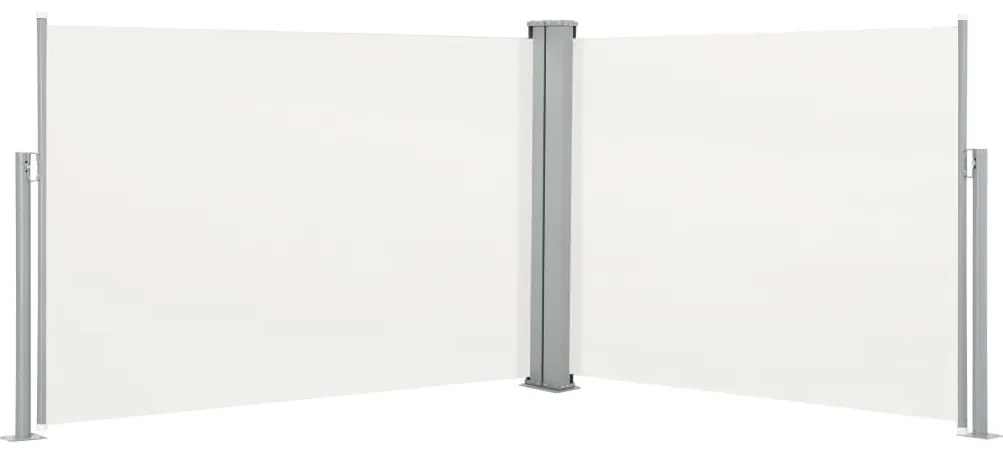 vidaXL Σκίαστρο Πλαϊνό Συρόμενο Κρεμ 120 x 1000 εκ.