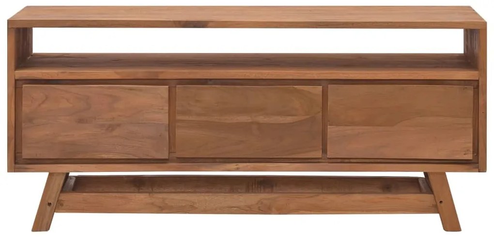 vidaXL Έπιπλο Τηλεόρασης 110 x 30 x 50 εκ. από Μασίφ Ξύλο Teak