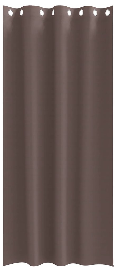 vidaXL Κουρτίνες 2 pcs Σκούρο καφέ Σκούρο καφέ 225 x 140 εκ.