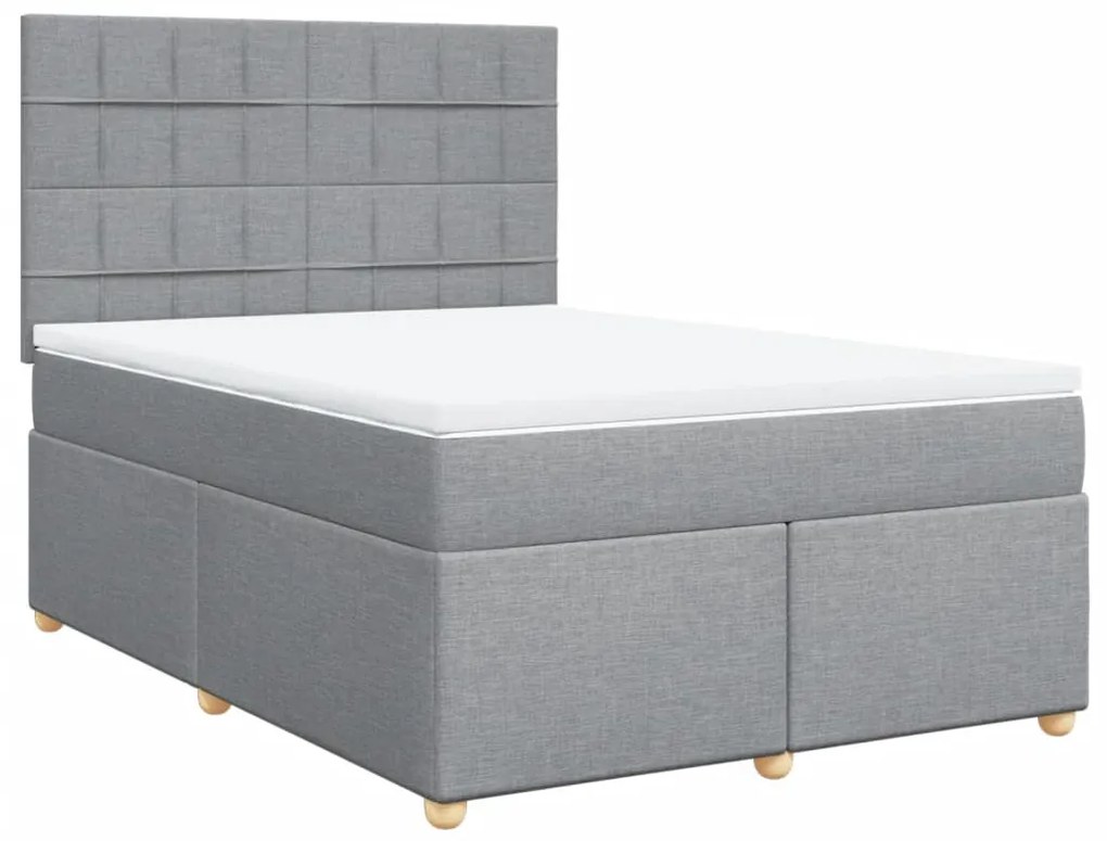 vidaXL Κρεβάτι Boxspring με Στρώμα Αν. Πράσινο 160x200εκ Υφασμάτινο