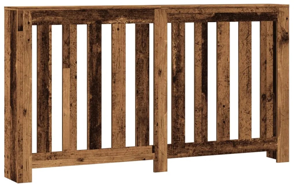 vidaXL Κάλυμμα Καλοριφέρ Όψη Παλαιού Ξύλου 149x20x82 εκ. Επεξ. Ξύλο