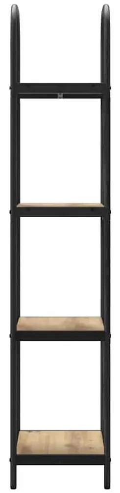 vidaXL Ράφι Βιβλίων artisan δρυς 40 x 30 x 146 εκ Επεξεργασμένο ξύλο
